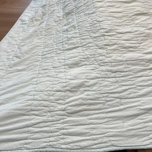 Pottery Barn Kids Full Queen Quilt Bailey Striped Textured Pastel Colors - Picture 11 of 15