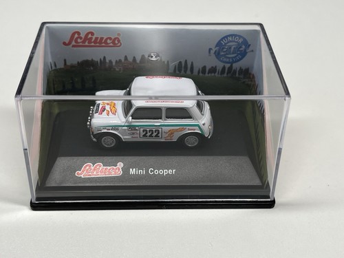 Schuco Mini Cooper 1:72 (white/car number 222) boxed - Picture 5 of 11