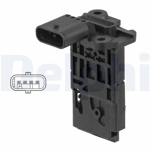 AIR MASS SENSOR FLOW METER DELPHI AF10766-12B1 I NEW OE REPLACEMENT - Picture 2 of 5