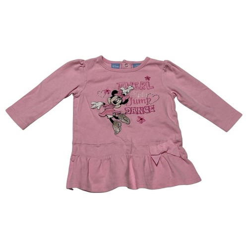 Bebé Niña Disney Bebé Minnie Mouse Camisa Manga Larga Lote de 2 Piezas - Talla 18 Lunes - Imagen 2 de 7