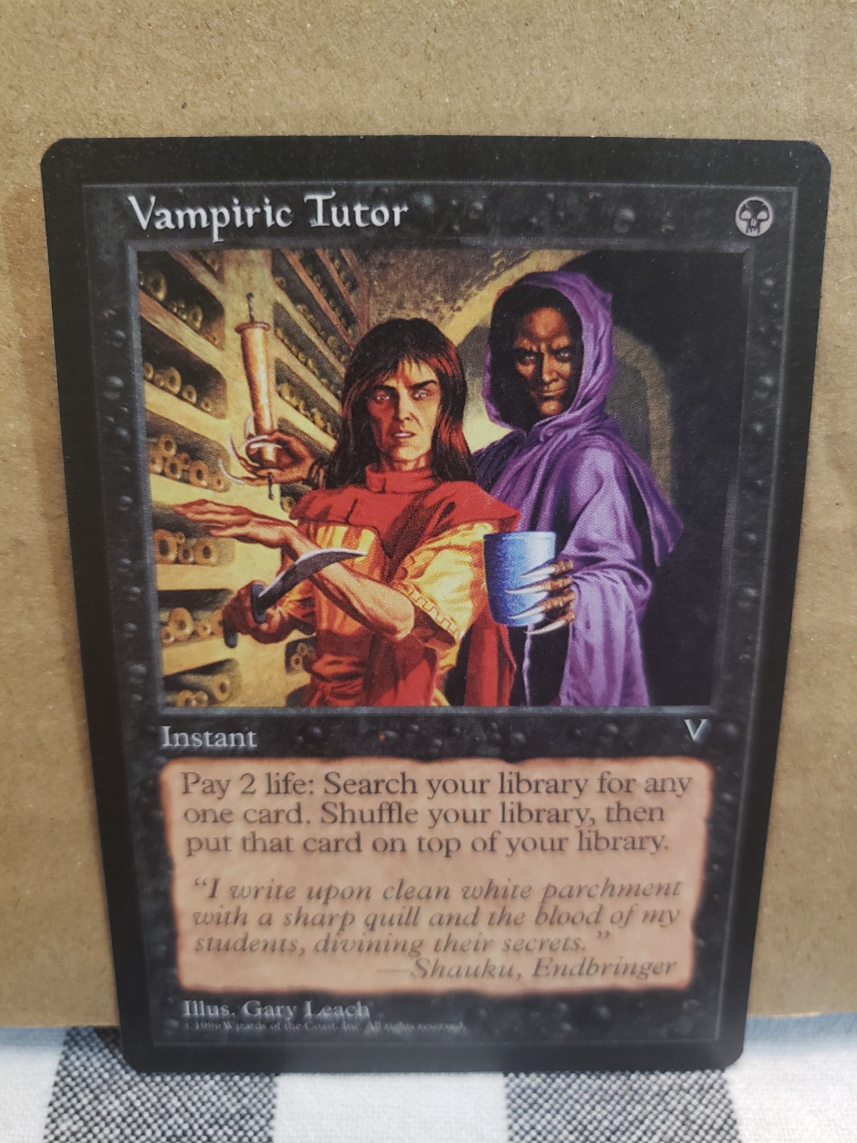 MTG VISIONS (1997) VAMPIRIC TUTOR  RARE (BLACK) NM NEVER BEEN PLAYED