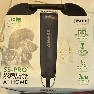 Wahl SS-PRO Corded Dog Fur Clipper w/ Guide Combs, Easy On/Off Blades
