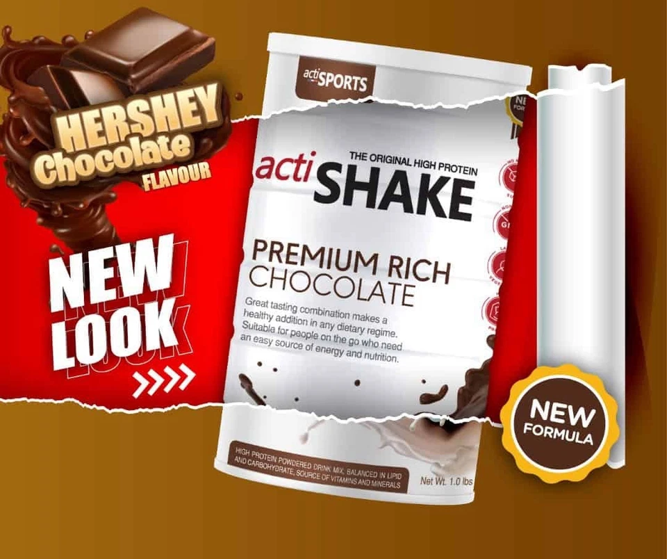 Actishake Premium Rich Chocolate 468g | High Protein - Image 3 of 4