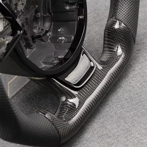 Volante de fibra de carbono para Audi A7 A6 RS6 RS7 A3 B8 A4 S5 S6 S7 S8 RS3 RS4 - Imagen 3 de 6