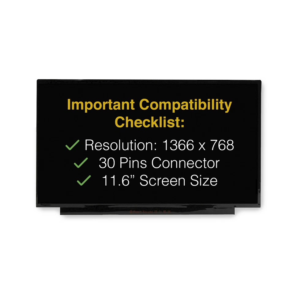 Screen Replacement for HP Chromebook 11 G6 G7 G8 G9 HD 1366x768 LCD LED Display - Image 3 of 4