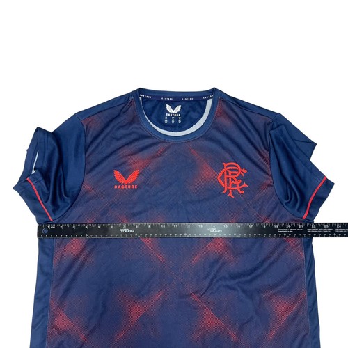 Castore Glasgow Rangers FC Talla XL Día Manga Corta Camisa Fútbol Fútbol Fútbol - Imagen 12 de 13