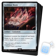 SWIFTFOOT BOOTS X4 Final Fantasy Commander Magic MTG MINT CARD