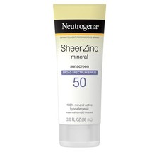 Neutrogena Sheer Zinc Mineral Sunscreen SPF 50 3 OZ