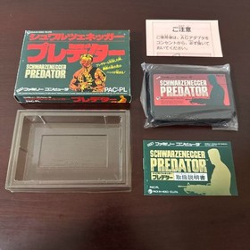 Nintendo Famicom Software Schwarzenegger Predator With Box & Manual Tested Used