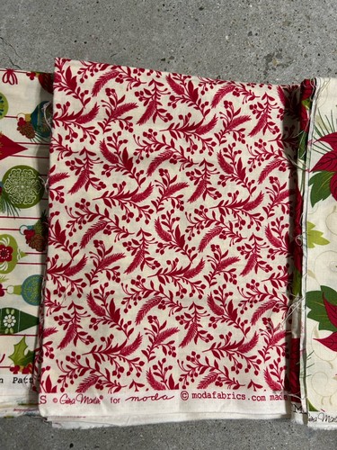 MODA Tole Christmas Fabric by Gina Martin Lot 4 Yards (1 Yd Each) OOP - Picture 3 of 5