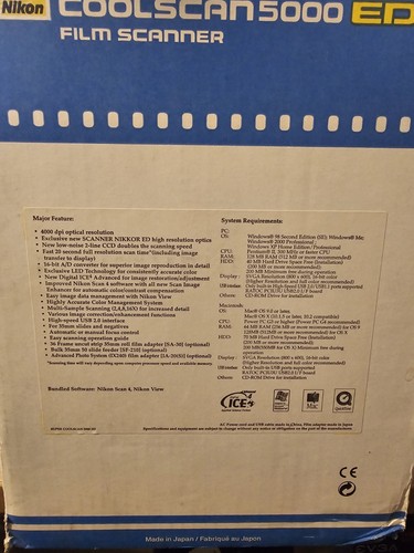 Nikon Super CoolScan 5000 ED Dia-, Filmscanner und SF-210 Diaeinzug mit Box - Bild 3 von 23