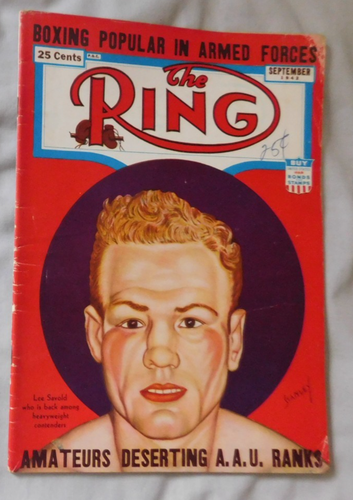 Lee Savold September 1942 The RING Boxing Magazine G/VG