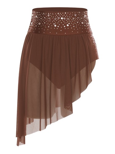 Para mujeres Irregular Lírico Ballet Danza Falda Dobladillo Fluido Patinaje sobre Ruedas Ropa de Baile - Imagen 36 de 98