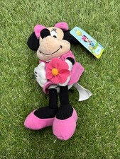 Disney Minnie Mouse Ponk W/ Flower 9" Plush Stuffed Animal Toy by Just Play