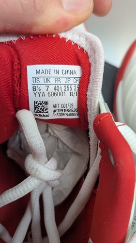 Tenis Adidas Mujer’s Barricade 2018 Talla 7 Blanco/Rojo Atlético - Imagen 24 de 24