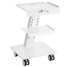 Smooth Glide 3-Layer 220lb Load Cart with Dual Brake Function Casters
