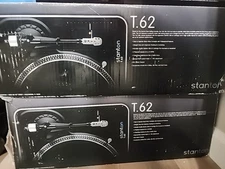2 T62 Stanton Turntables with Needles and Allen and Heath 2channel Mixer