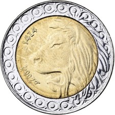 [#225479] Algeria, 20 Dinars, 2004/AH1424, Algiers, Bi-Metallic, MS, KM:125