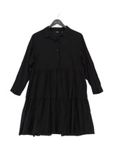 Uniqlo A-Line Midi Dress S in Black