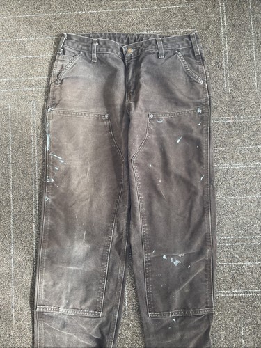 Vintage Carhartt braune Doppelkniehose Damengröße 8 Maße 31 x 29 - Bild 2 von 9