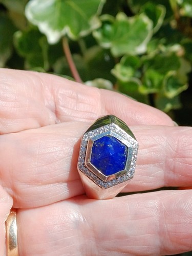 Lapislazuli Ring massiv Sterlingsilber.  💥💥8:65 Gramm.💥💥 - Bild 6 von 9