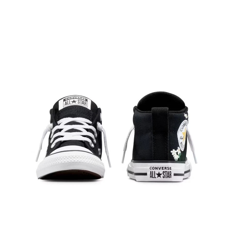 Zapatillas deportivas Converse Street Mid Top para niños pequeños - negras 10T Foto 2 de 4