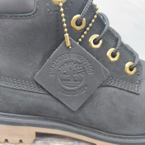 Timberland Rockaway Mid Lace Up Waterproof Black Nubuck Boots Men's Size 11 - Picture 9 of 19