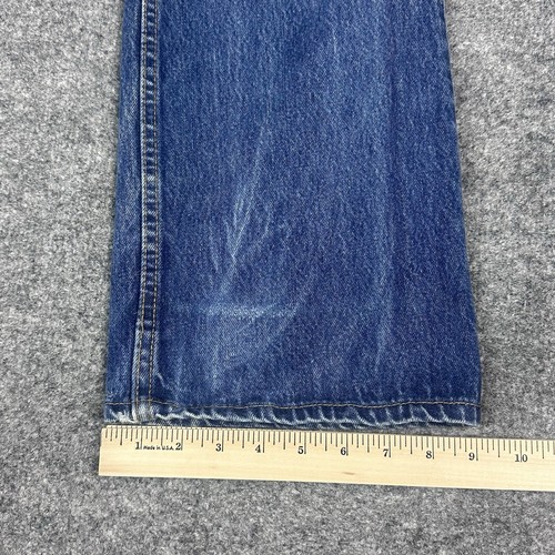 Pantalones de mezclilla acampanados vintage Levis 517 para hombre 36x33 corte bota lengüeta naranja años 90 desteñidos EE. UU. - Imagen 19 de 21