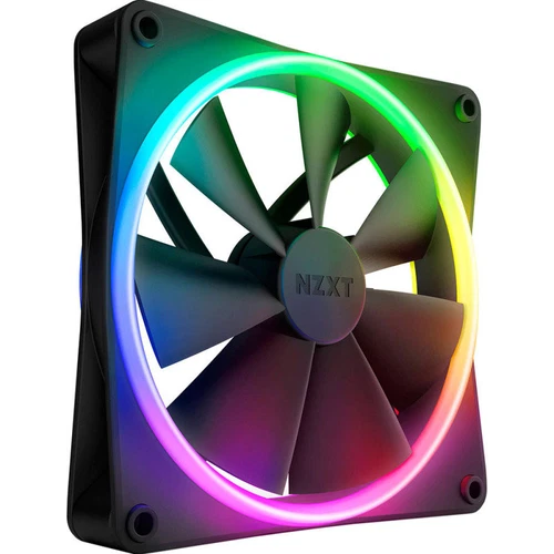 NZXT F140 RGB Duo 140mm PC Case Fan - Black