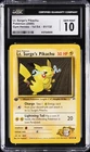 2000 POKEMON GYM HEROES 1ST EDITION #81/132 LT. SURGE'S PIKACHU CGC 10 GEM MINT
