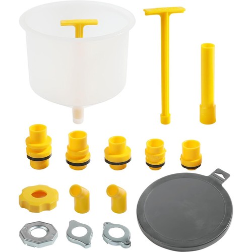 Radiator Coolant Filling Funnel Kit Spill Proof Cooling Fluid Bleeder Adapters - Picture 9 of 18
