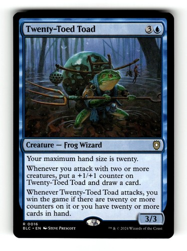 MTG: Twenty-Toed Toad | Commander: Bloomburrow 16 NM - Picture 1 of 2