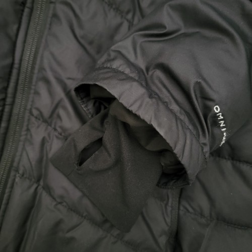 Columbia Omni Heat Puffer Chaqueta Mujer Grande Negra Larga Con Capucha Agujeros para los Pulgares Abrigo - Imagen 16 de 16