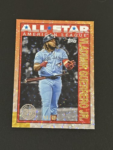 2025 Topps S2 Vladimir Guerrero Jr 1990 All-Star 40/50 Gold Crackle #90AS-49 - Picture 1 of 2