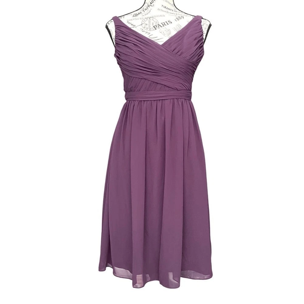 wisteria bridesmaid dresses david's bridal David's Bridal Wisteria Short Bridesmaid Dress in Size 2