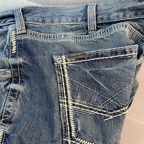 Ariat Herren Straight Blue Jeans M5 44/30 M-Serie Gambler, Straight Leg Neu mit Etikett - Bild 5 von 9