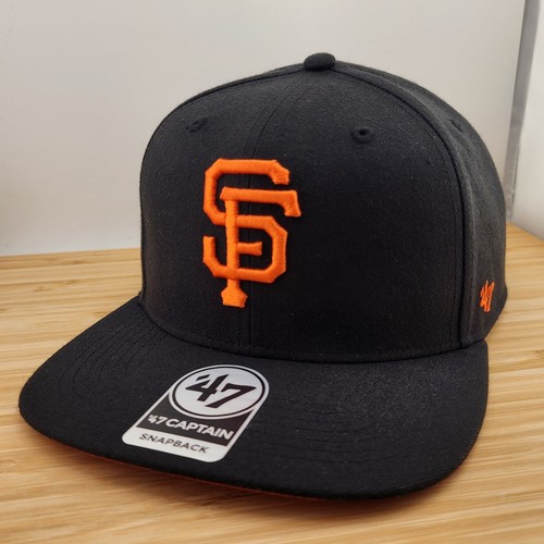 San Francisco Giants Hat, Black Cap, World Champions, 47 Brand Captain, Snapback