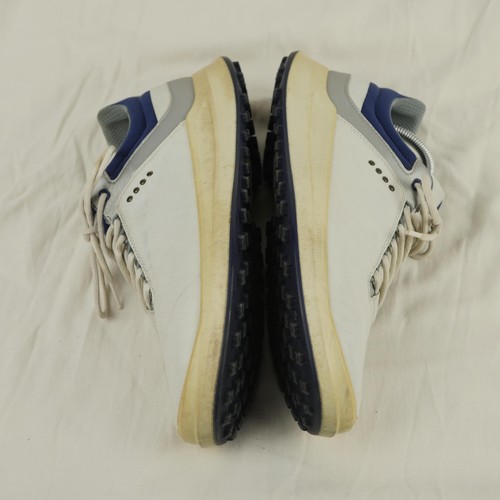 Ecco Golfschuhe Herren Größe 9-9,5 weiß blau Yak Leder Hydromax ohne Spikes E-DTS - Bild 12 von 19