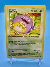 1999 Pokemon Game 1st Edition KOFFING Shadowless English 51/102 *Never Played*