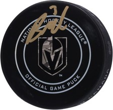 Brayden McNabb Vegas Golden Knights Signed Camo Official Game Puck