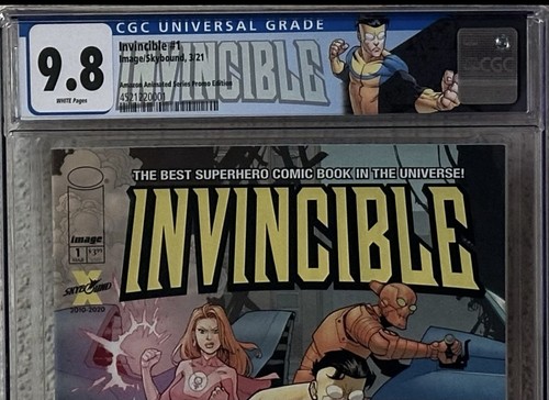 Invincible #1 CGC 9.8 WP; Amazon Animated Series Promo Ed.; Comic/Skybound 2021 - Picture 3 of 9