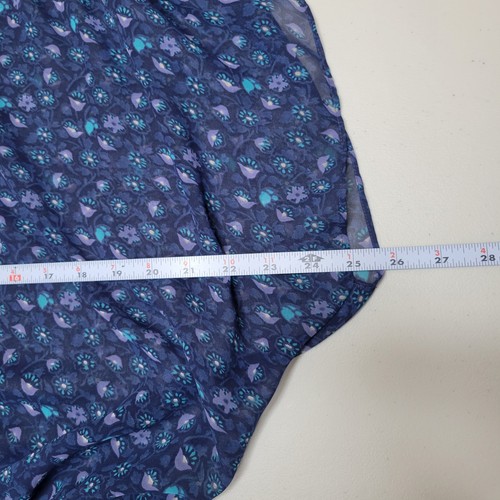 American Eagle Outfitters Top Größe Medium durchsichtig Fledermausärmel Blumenmuster gesmokt - Bild 9 von 11