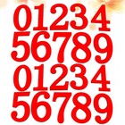  2 Sätze Hölzerne Zahlen Aufkleber Mathematik Zahl Shape Decals Pädagogische