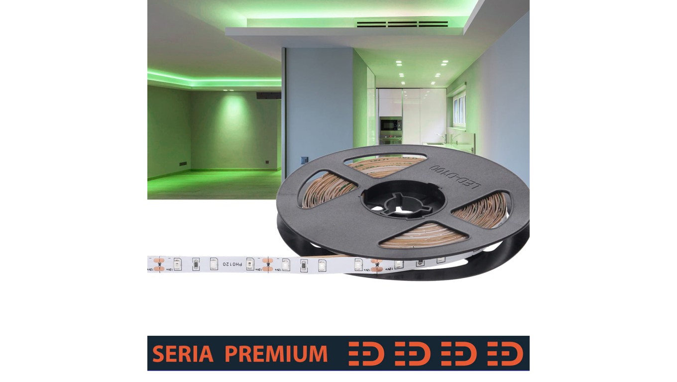 Taśma Premium 12V 60led zielona SMD2835 (5)