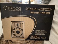 Micca (Model M-6S) 6.5” 2-Way In-Wall Speaker – Home Theater Audio-NEW!