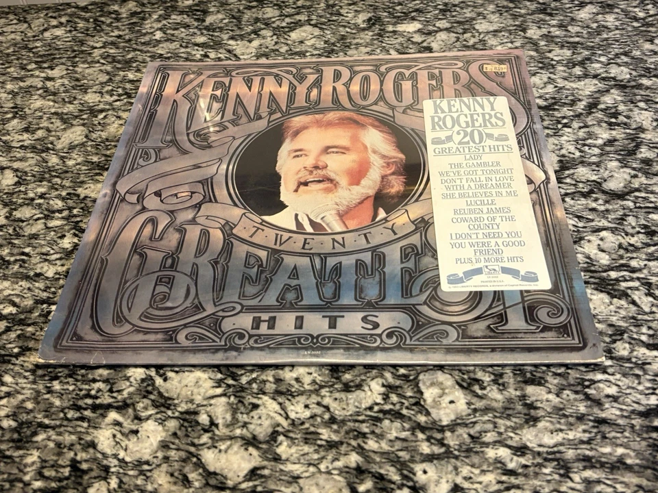 Kenny Rogers Twenty Greatest Hits Vinyl LP Record 1983 Liberty LV-51152 Sealed - Image 3 of 4