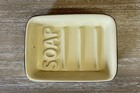 Cream Ceramic Soap Dish, 13cm X 9cm, Brand New