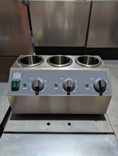 Carnival King 382SBW3 Triple 32oz Sauce/Topping Bottle Warmer