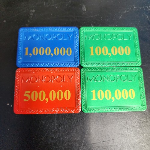 Monopoly Überraschung Community Truhe Tokens Million, Five Hundert Thousand, 100k - Bild 1 von 14