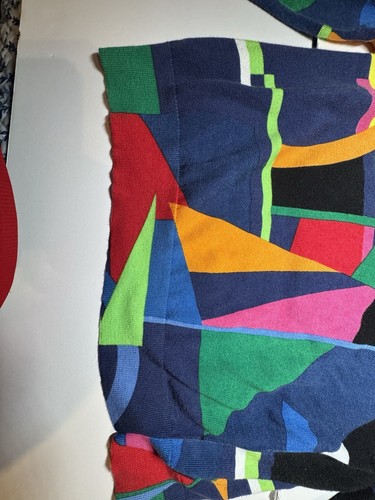 Lauren Ralph Lauren Geometric Colorful Crewneck Pullover Sweater XXL - Picture 12 of 12